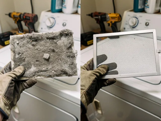 Professional lint trap cleaning by Wallingford Center Dryer Vent Cleaning in Wallingford Center