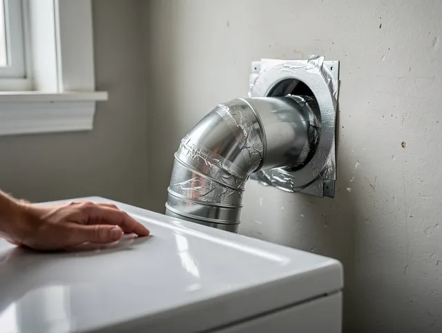 Wallingford Center Dryer Vent Cleaning expert performing professional dryer vent repair and installation in Wallingford Center